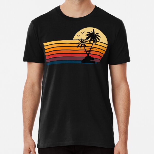 Item preview, Retro Vintage Sunset Coco Palm Tree designed and sold by AKAliceArts4289.