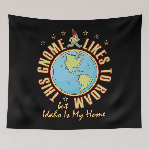 Item preview, Idaho Traveler Gnome Likes to Roam Hippy Beard Cool Gnome designed and sold by artfulnotebook.