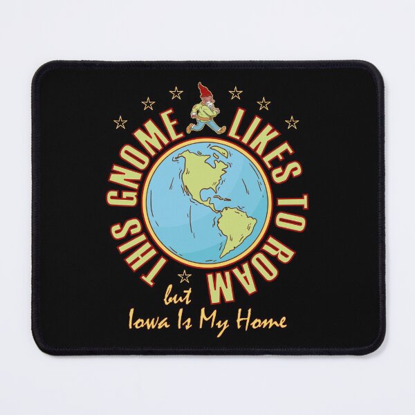 Item preview, Iowa Traveler Gnome Likes to Roam Hippy Beard Cool Gnome designed and sold by artfulnotebook.