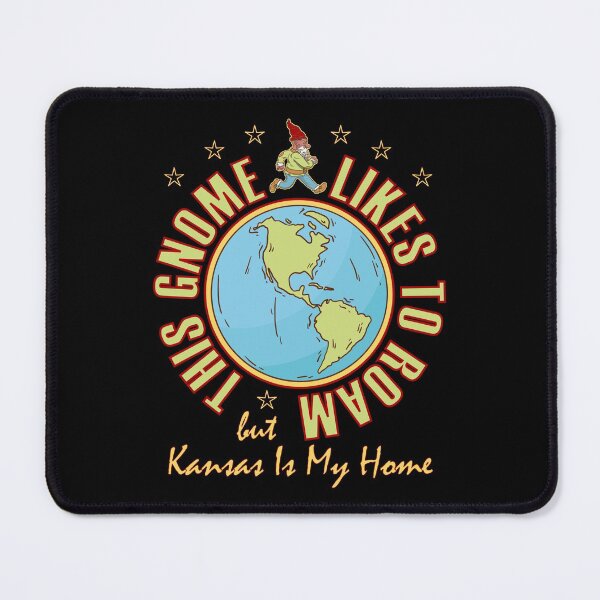 Item preview, Kansas Traveler Gnome Likes to Roam Hippy Beard Cool Gnome designed and sold by artfulnotebook.