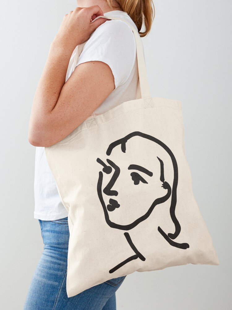 nadia aux cheveux lisses Tote Bag