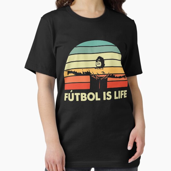 Vista previa del artículo con la obra «Futbol Is Life Dani Rojas Camiseta Essential», diseñado y vendido por rickylaynek.