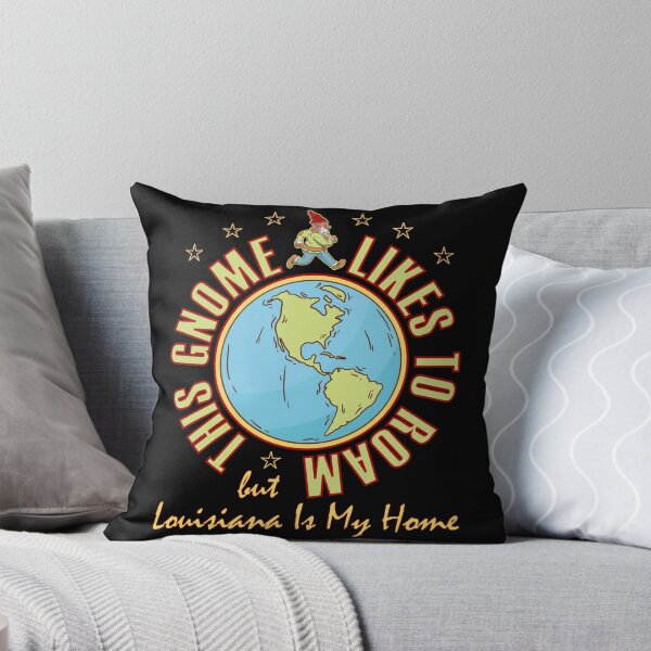 Item preview, Louisiana Traveler Gnome Likes to Roam Hippy Beard Cool Gnome designed and sold by artfulnotebook.