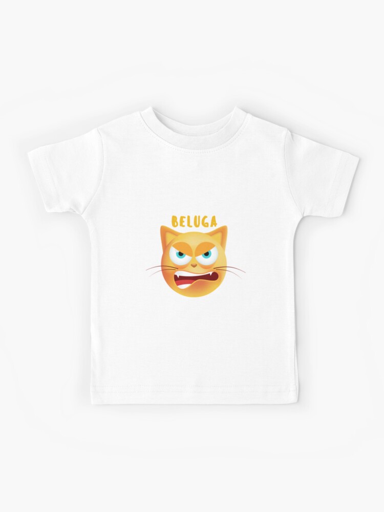 Beluga Cat Wallpaper Kids T-Shirts for Sale