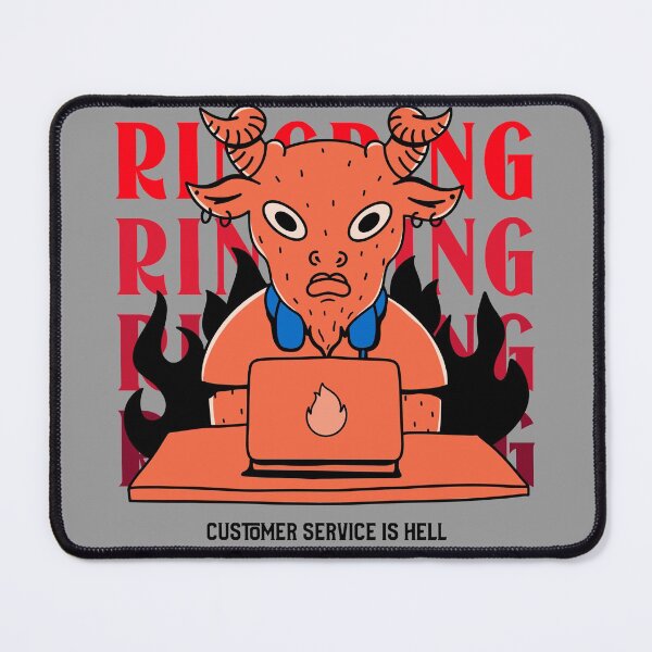 Item preview, Customer Service is Hell designed and sold by Elrics-Cache.