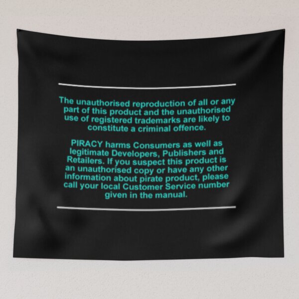 Item preview, PS1 European Piracy Warning designed and sold by Raszna.