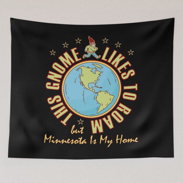 Item preview, Minnesota Traveler Gnome Likes to Roam Beard Cool Hiker Gnome designed and sold by artfulnotebook.
