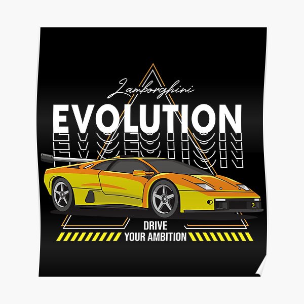 Lamborghini Evolution Posters for Sale | Redbubble