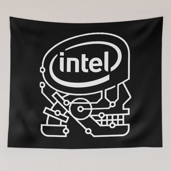 Item preview, Intel Chip Skull White Classic T-Shirt.png designed and sold by jessictchell.