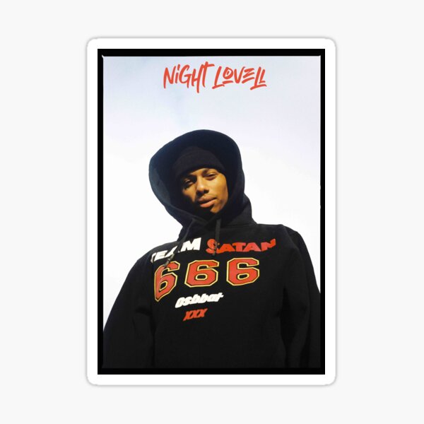 "Night Lovell For Fans" Sticker by NettieVon | Redbubble