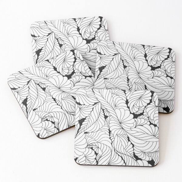 Item preview, Black & White floral designed and sold by Brooke Briggson.