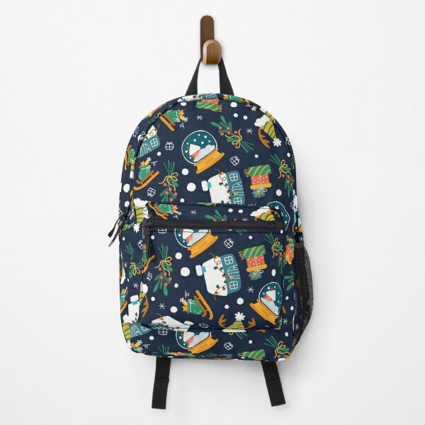 Funny Christmas Houses Snowglobes Backpack