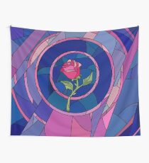 Glass Rose Wall Tapestry