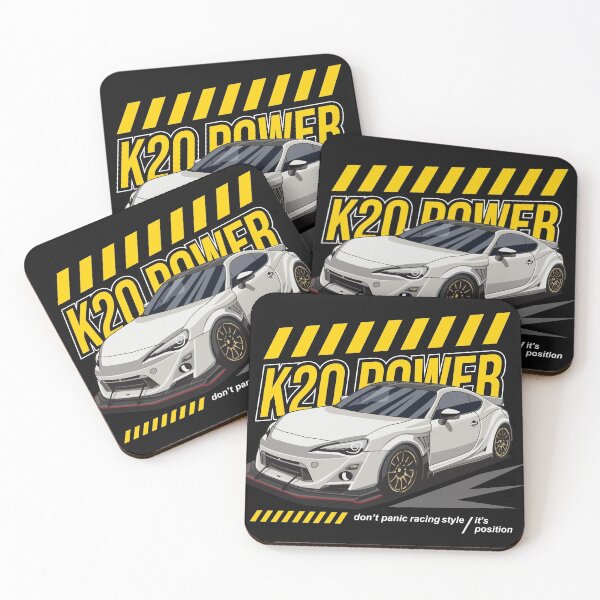 Item preview, K20 Power White Car designed and sold by viralstudio.