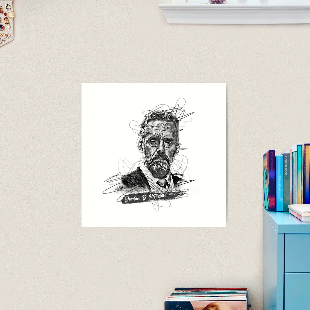 Jordan B Peterson Abstract Sketch Art, 12 rules for life