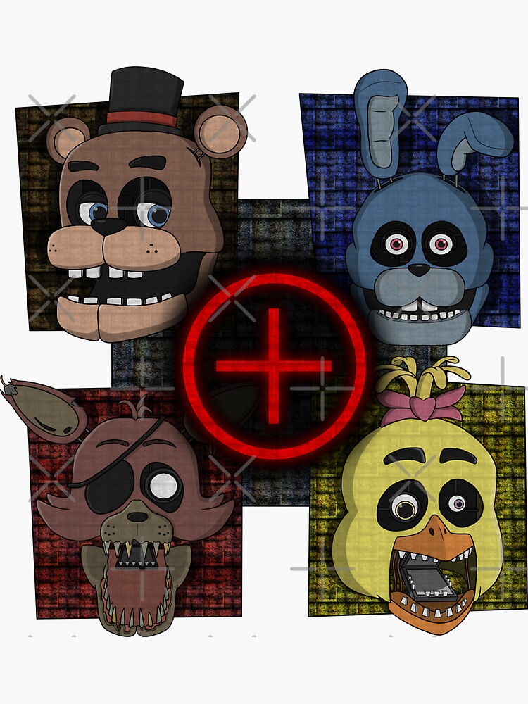 Five Nights At Freddy's Sticker for Sale by RodGraphics