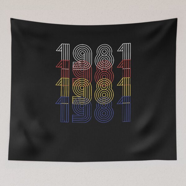 Item preview, 1981 Retro Vintage Looks Text Art Design T-Shirt designed and sold by TinaWinsor.