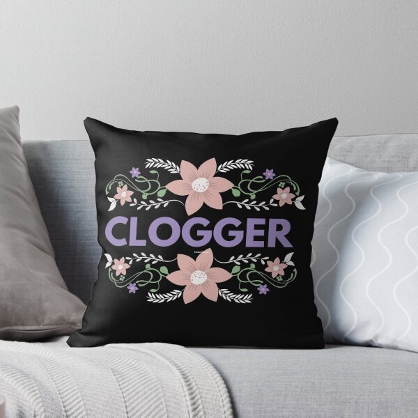 Item preview, Clogger with pink flowers.  Gift for Cloggers designed and sold by SherylThomas223.