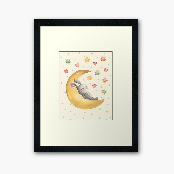 Aperçu de l'œuvre Illustration lapin mignon créée et vendue par Fundartcreative.