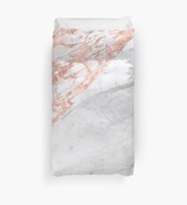 Massarosa Marchionne Bianco Roségold Marmor Bettbezug