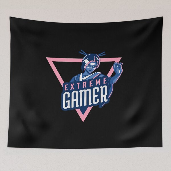 Item preview, Extreme Gamer with Cool Female Warrior designed and sold by PRIVARSHU.