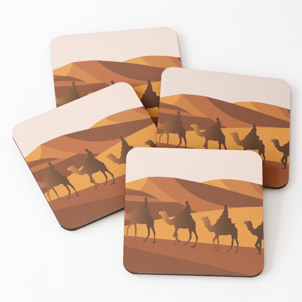 Item preview, Camel Caravan On The Desert Sand Dunes designed and sold by blueocan.