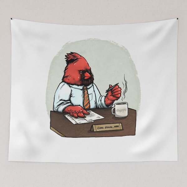 Item preview, Cardinal Carl Dinal, MBA designed and sold by CharleneKay1.
