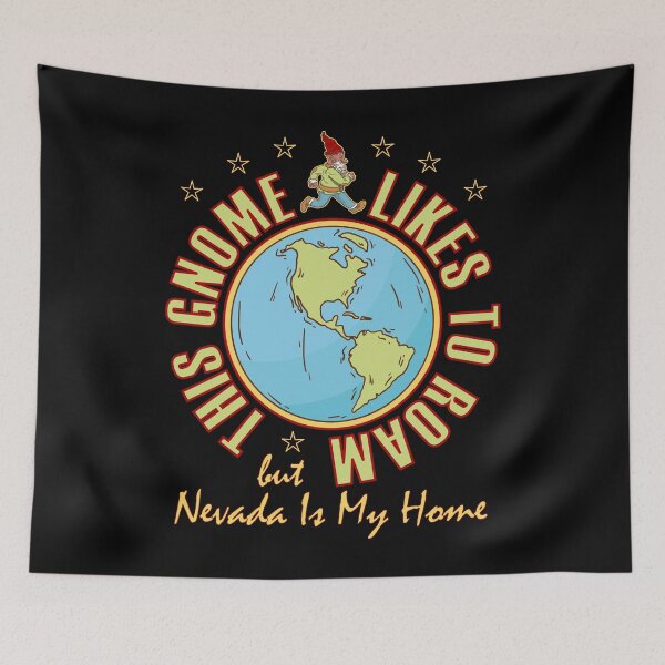 Item preview, Nevada Traveler Gnome Likes to Roam Cool Hiker Bearded Gnome designed and sold by artfulnotebook.
