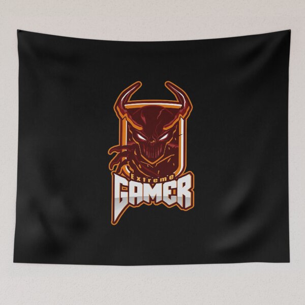 Item preview, Extreme Gamer with Scary Demon designed and sold by PRIVARSHU.