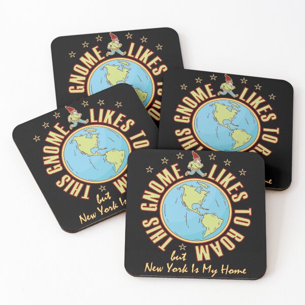 Item preview, New York Traveler Gnome Likes to Roam Cool Hiker Bearded Gnome designed and sold by artfulnotebook.