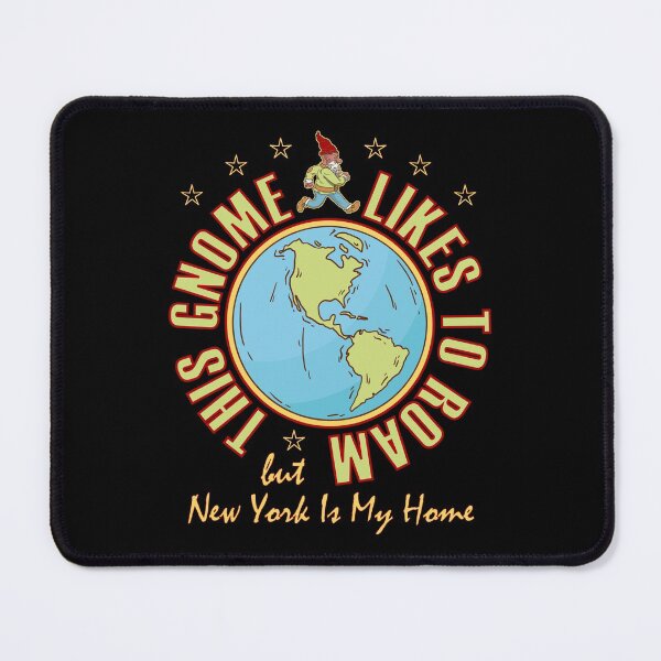 Item preview, New York Traveler Gnome Likes to Roam Cool Hiker Bearded Gnome designed and sold by artfulnotebook.