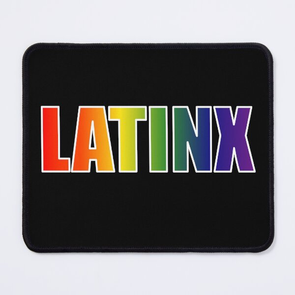 Item preview, Latinx Rainbow Text Gradient LGBT Pride designed and sold by that5280lady.