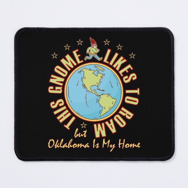 Item preview, Oklahoma Traveler Gnome Likes to Roam Bearded Cool Gnome designed and sold by artfulnotebook.