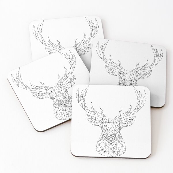 Item preview, Polygonal stag designed and sold by Norddict.