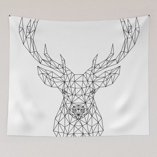 Item preview, Polygonal stag designed and sold by Norddict.