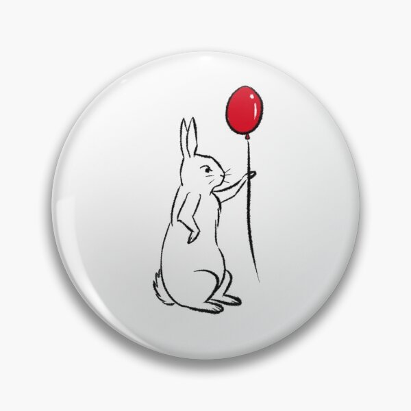 Aperçu de l'œuvre Lapin avec ballon rouge créée et vendue par StudioHitsu.