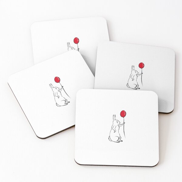 Item preview, Conejo con Globo Rojo designed and sold by StudioHitsu.