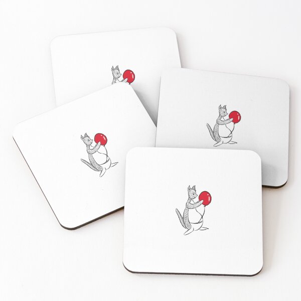 Item preview, Kanga with Red Balloon designed and sold by StudioHitsu.