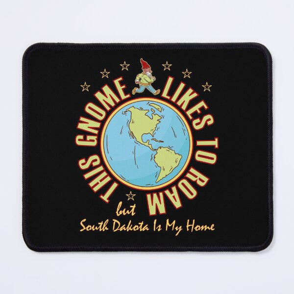 Item preview, South Dakota Traveler Gnome Likes to Roam Bearded Cool Worldy Gnome designed and sold by artfulnotebook.