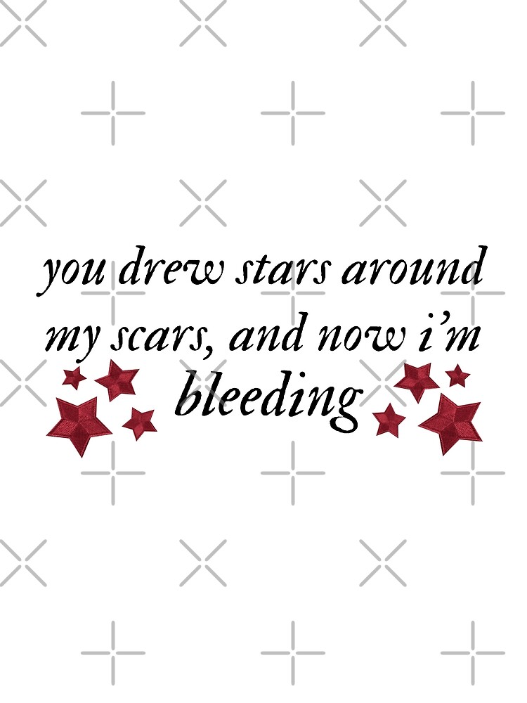 "cardigan lyrics you drew stars around my scars, and now i'm bleeding