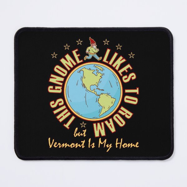Item preview, Vermont Traveler Gnome Likes to Roam Bearded Cool Hippy Gnome designed and sold by artfulnotebook.