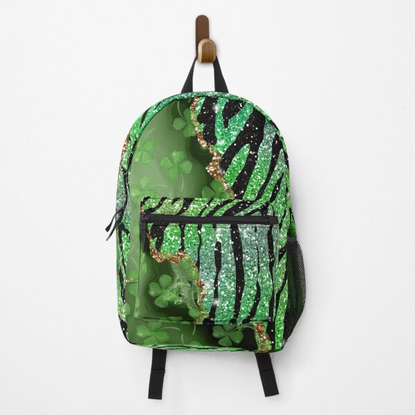 Item preview, St. Patrick's Day Zebra Glam Irish Shamrocks designed and sold by ChicoryJunction.