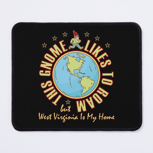 Item preview, West Virginia Traveler Gnome Likes to Roam Bearded Cool Worldy Gnome designed and sold by artfulnotebook.