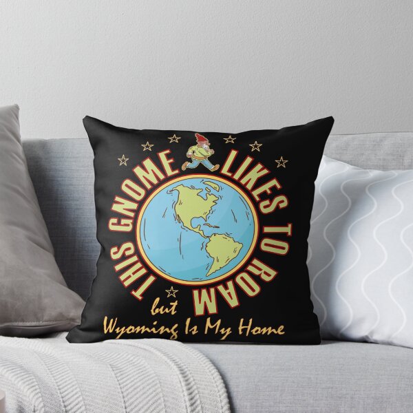 Item preview, Wyoming Traveler Gnome Likes to Roam Bearded Cool Worldy Gnome designed and sold by artfulnotebook.