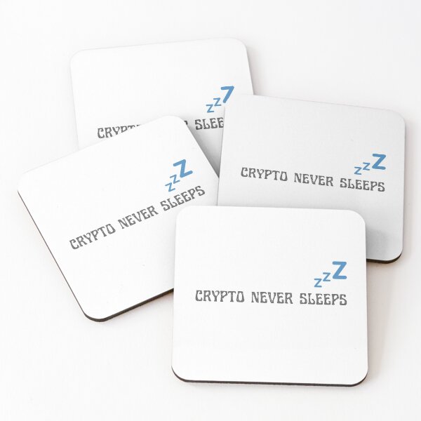 Item preview, Crypto Never Sleep designed and sold by artmadeinheaven.