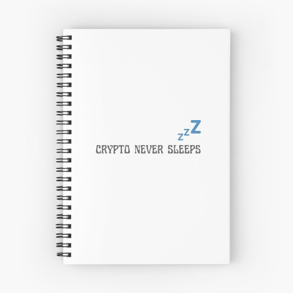 Item preview, Crypto Never Sleep designed and sold by artmadeinheaven.