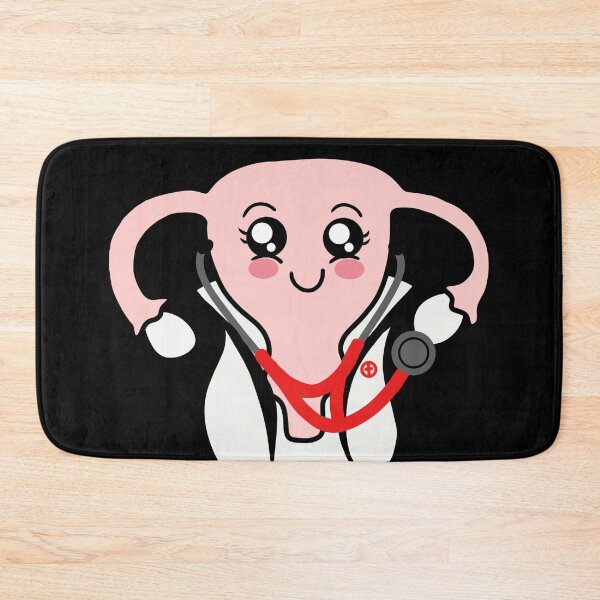 Item preview, Gynecologist uterus with stethoscope red designed and sold by Mermaidssparkle.