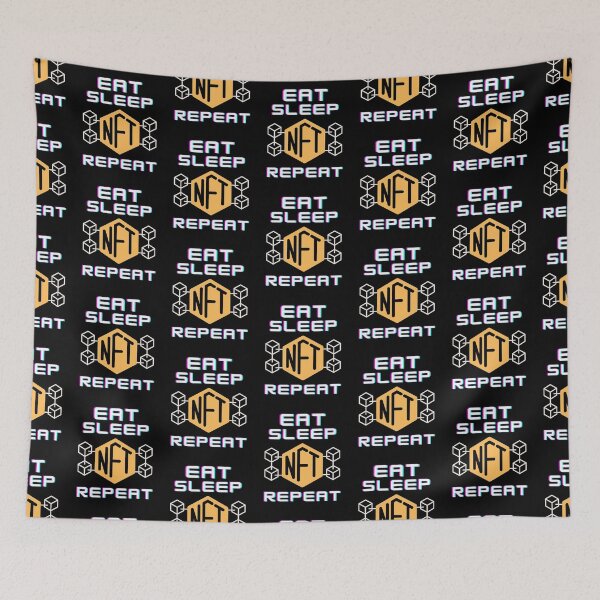 Item preview, Eat Sleep Nft Repeat (NFT art) designed and sold by i-longmanshop.