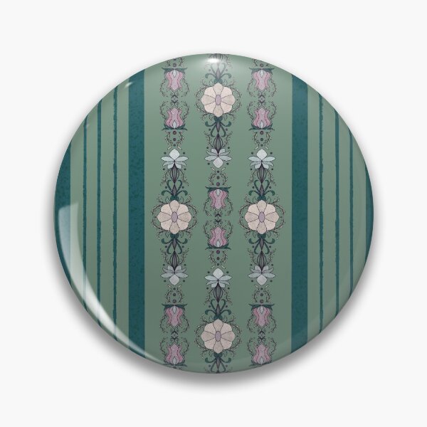 Item preview, Cindy Lilies & Stripes (Green) designed and sold by Art by Kendra Crae.