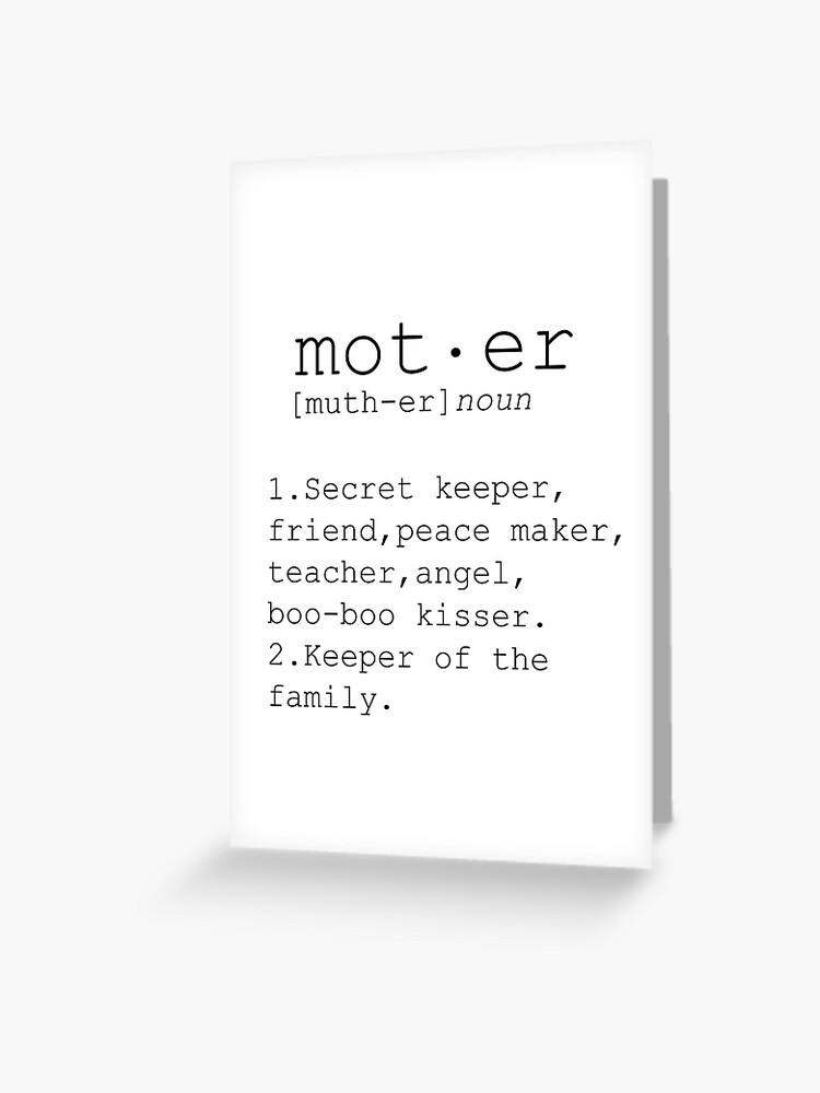 Mothers Day Gifts, Funny Mom Gifts, Mom Definition Print, Mother Wall, Mom  Print